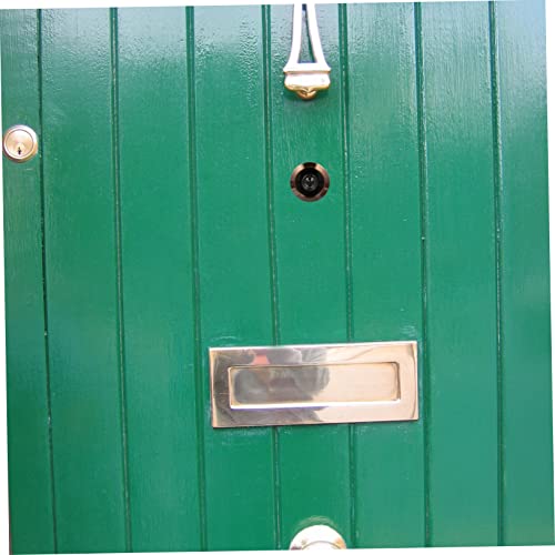 Visor de puerta con tapa de marca STOBOK, ángulo amplio, tapa protectora contra robo, para seguridad en el hogar, con diseño para mayor visibilidad y privacidad miniatura 4