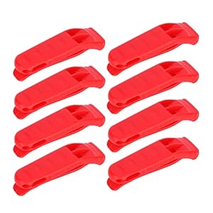 Fluitje met dubbele frequentie, klein formaat en lichtgewicht fluitje met 8 stuks voor reddingsvest Outdoor Survival…