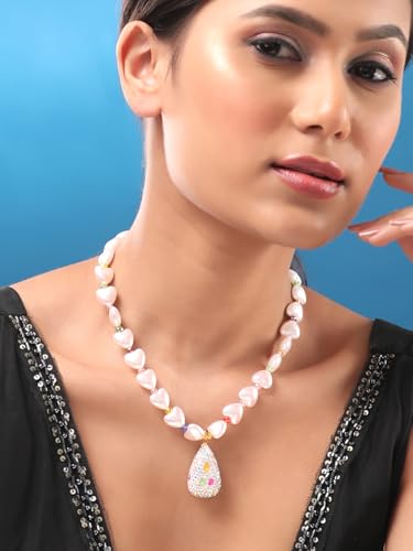 Image of Rubans Demi Fine Stainless Steel Pendant Chain Daily Gift for Women & Girls
