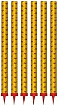 6 Bougies Fontaines pour Gâteau d'Anniversaire - Hauteur de 18 cm - Durée de 80 secondes - Convient pour gâteaux et bouteilles de champagne.Catégorie F1 Zenda Club®