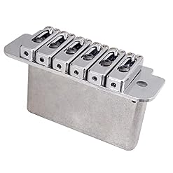 Pont de trémolo – Selle à 6 cordes – Pour guitare électrique – Base lourde épaissie en chrome - Les Beatles, Paul McCartney, John Lennon, RIngo Starr, George Harrison Pont de trémolo - Selle à 6 cordes - Pour guitare électrique - Base lourde épaissie en chrome – Image 3