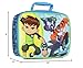 Bioworld Ben 10 Aliens Omni-Kix Shock Rock Rath XLR8 Single Compartment Lunch Bag Tote For Hot And Cold Food, Drinks, And Snacks