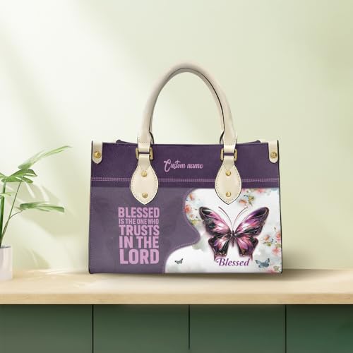 Christian Personalized Leather Handbag – Custom Name Women's Bag, Perfect for Mother's Day, Birthday, Christmas Gift4