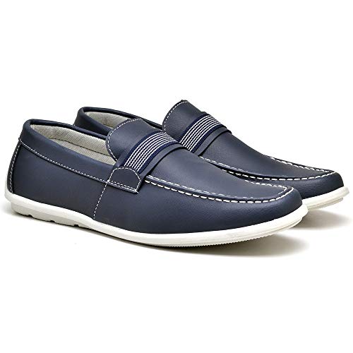 Kit 2 Pares Sapato Mocassim Zaru Gorgeus R3000 e R3002 (41, Branco/Gelo)