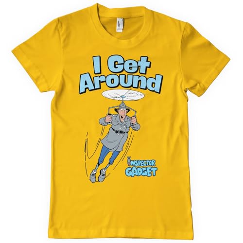 T-shirt Inspecteur Gadget homme doré XL sous licence