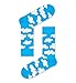 Produktbild Happy Socks Unisex Cloudy Socken, Blau, 36-40