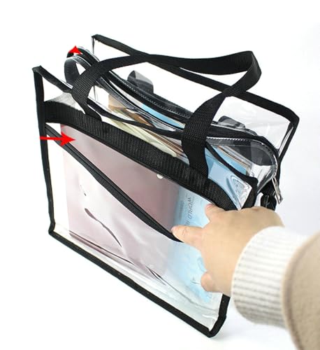 Clear Tote Bag for Stadium Events Stylish Transparent PVC Tote Bag Versatile Women Shoulder Crossbody Purse Concert2