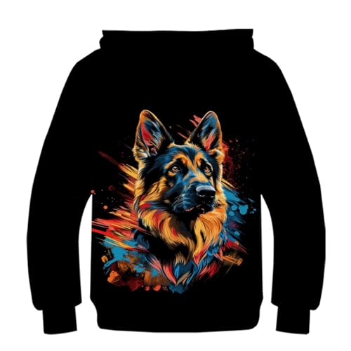 Sweat à capuche chien 3D pour enfant pull léger mignon 8-10 ans - 2