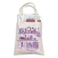 【SPECIFICATIONS】: Reusable canvas tote Bags, 14.56 inches (37cm) tall and 12.59 inches (32 cm) wide, double Stitched with Two Sturdy Shoulder Straps,soft and durable, and waterproof to a certain degree,so you can use for a long time. 【ECO-FRIENDLY】: ...