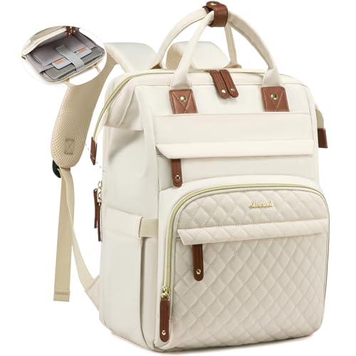 Image of LOVEVOOK Laptop Backpack for Women, 15.6'' Waterproof Nurse Bag Teacher Work Backpack Purse for Women, Travel Computer Backpack for College Office Business Ladies