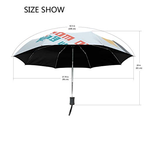 Parapluie pliant automatique dinosaure compact et robuste - 3