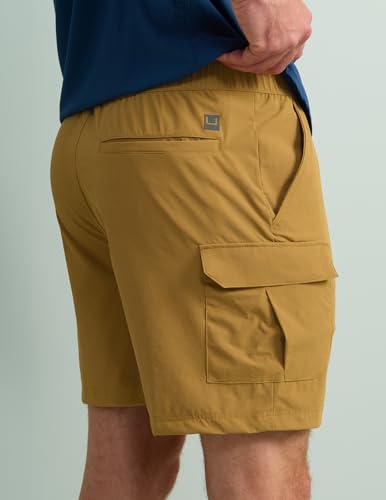 HUK Men's Creekbed, 7" Performance Fishing Cargo Shorts2