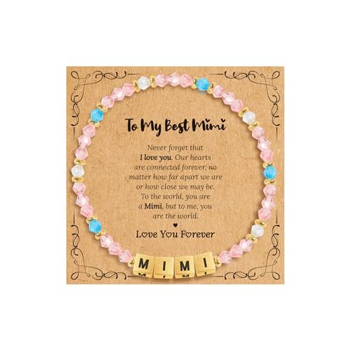 BAYLAY Inspirational Family Lettter Bead Bracelet For Women,Jewelry Gifts For Granddaughter/Daughter/Mom/Sister/Wife/Niece/Aunt/Friend/Nana/Gigi,Mothers Day,Birthday