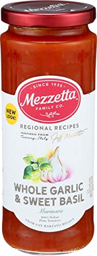 Image of Mezzetta Whole Garlic & Sweet Basil Marinara, 16.25 oz