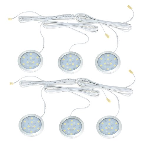 KKmoon 12V 1.8W Spot LED Techo Foco Interior 6000K Foco LED Empotrable Techo para Coche y Muebles [Clase de eficiencia energética A]