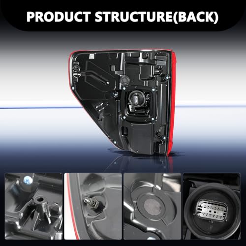 Image of Aosky LED Tail Light Assembly Compatible with 2021-2023 Ford F150 with Blind Spot Rear Taillight Brake Signal Lamp LH (Left Driver Side)