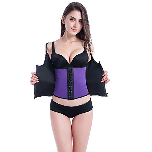 BaronHong Waist Trainer Corset avec Crochets Supérieurs et Fermeture Éclair Robuste