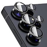 SPARIN für Samsung Galaxy S25 Ultra Kameraschutz, mit Einfache Installation Tablett, 9H Härte Individuelle Kamera Objektivschutz, Ultradünner, HD-Klar,1 Set, Titanium Black