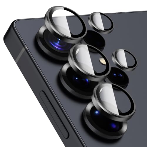 SPARIN für Samsung Galaxy S25 Ultra Kameraschutz mit Einfache Installation Tablett 9H Härte Individuelle Kamera Objektivschutz Ultradünner HD-Klar 1 Set Titanium Black