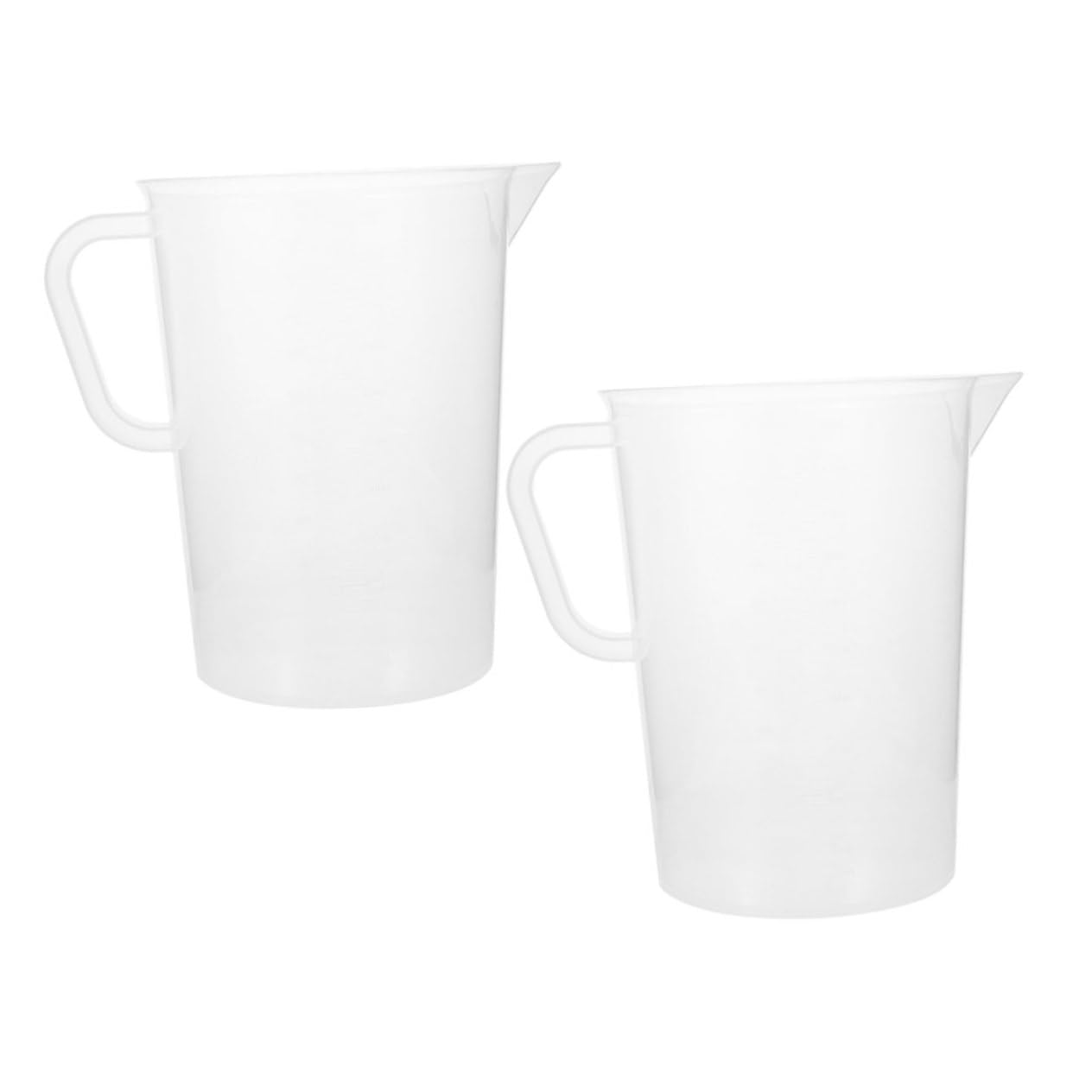 UPKOCH 2pezzi Misurino Graduato in Plastica Marcature Su Entrambi i Lati Per Misurazione Accurata Liquidi Per e