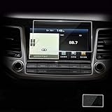 Pour Hyundai pour Tucson 2016 2017 2018 2019, fabriqué en verre trempé 9H de haute qualité. Il protège votre écran de navigation des rayures et protège parfaitement l'écran de votre voiture.