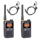 STANDARD 特定小電力トランシーバー FTH-214+対応イヤホンマイクセット(耳掛けorインナー2Way【W005】セット,2台)