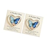 Fahoujs Elegante Durchsichtige Schmetterlings Taschenumarmung Aus Acryl Mit Karte Handgefertigtes Geschenk Zum Ausdruck Von Liebe Und Ermutigung. Umarmungskarte