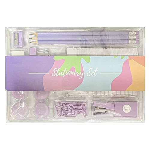 バインダークリップ漫画ノートブック多機能紙消しゴム削り鉛筆学校事務用品教師用漫画ノートブック多機能紙削りホッチキス鉛筆消しゴム