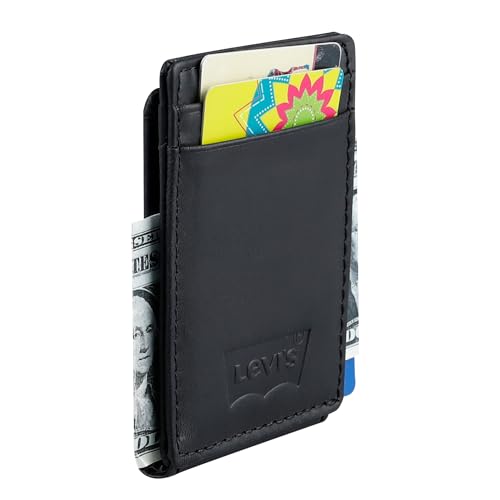 Levi's Men's RFID Slim Everyday Front Pocket Card Case Wallet4