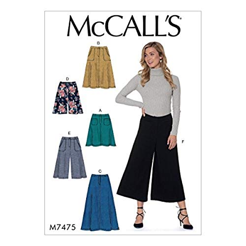 McCall's Patterns Misses' Flared Skirts, Shorts and Culottes 182 x 274 cm