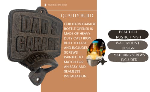 Gifts For Dad Wall Mounted Beer Bottle Opener, Valentines Day Anniversary Unique Gifts For Him Husband Boyfriend, Funny Beer Birthday Gift Cool Stuff Gadgets For Man Cave #TOP2