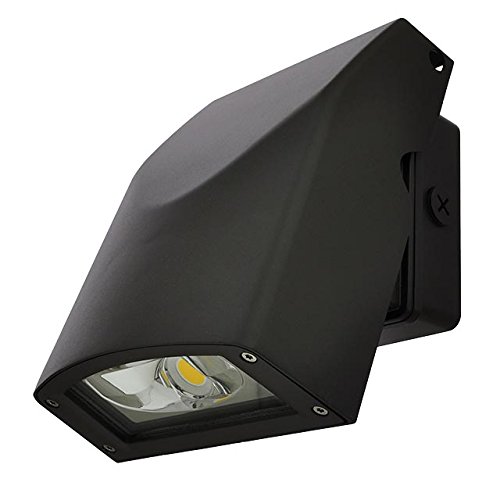 LEDwholesalers 30-Watt Full Cutoff LED Wall Pack Outdoor Light Fixture with Adjustable Head, UL-Listed & DLC-Qualified, Warm White 3000K, 3770WW