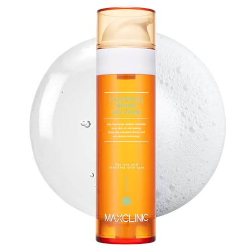 [K-Beauty] Calendula Biome Oil to Foam - All-in-One Korean Face Wash OilBased Foaming Facial Cleanser - Hydrating, Moisturizing & Soothing Makeup Deep Cleansing Oil for All Skin Types (3.88 fl oz)
