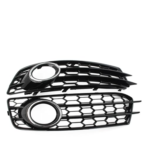 Grilles pare-chocs avant en nid d'abeille Audi A3 8P S Line 2009-2012 noir brillant