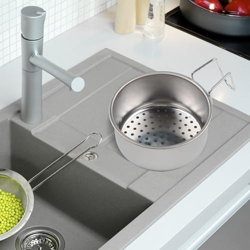Colador colgante de acero inoxidable para cocina miniatura 4