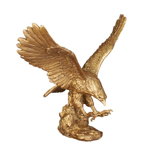 HIRAIDAI Estatua Adornos De Águila para Entrada, Estudio, Empresa, Escritorio, Decoración, Artesanías De Resina - Grande
