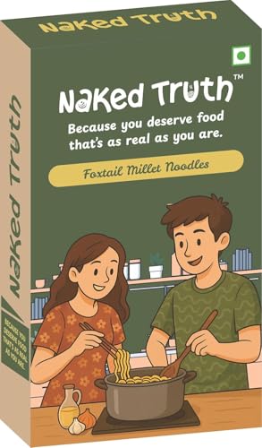 Image of Naked Truth Millet Noodles Combo Pack of 3 | No Maida Veg Hakka Noodles | High Fiber Healthy Noodles | Non-Fried Ready to Cook (Ragi + Foxtail Millet + Pearl Millet Noodles) | No MSG /Preservatives