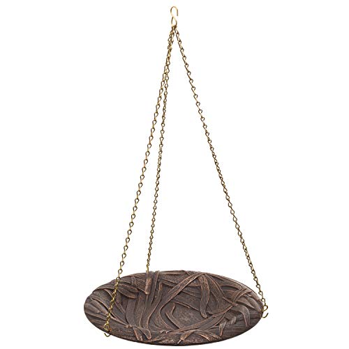 Whitehall Products Dragonfly Hanging Birdbath, Oil Rub Bronze #TOP15