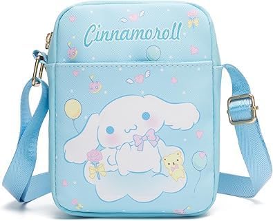 cute cartoon-themed mini crossbody bag also a shoulder bag features a cartoon pattern design. (Cinnamor)