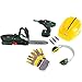 Theo Klein 8577 Set da muratore Bosch I avvitatore a batteria e motosega con luci e suoni I Inclusi casco, guanti e paraorecchie I Per bambini dai 3 anni in su