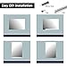 HANS Wall-Mounted Polished Mirror for Home Gym and Yoga Aactivity-1 Piece (48inchX32inch), wood (DYL5894)