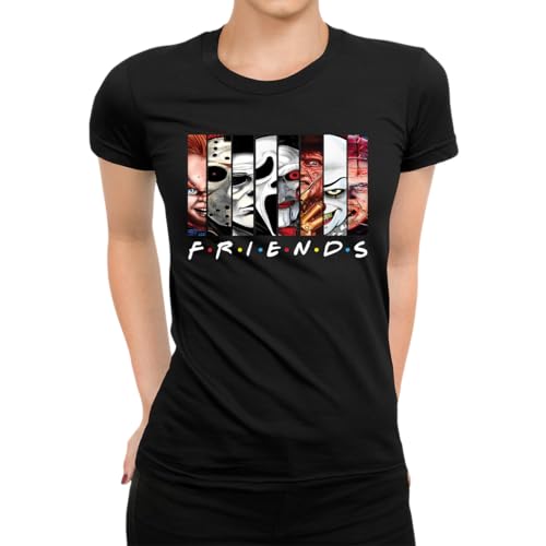 Horror Costume Friends Halloween Scary Film Women's T-Shirt, black, L