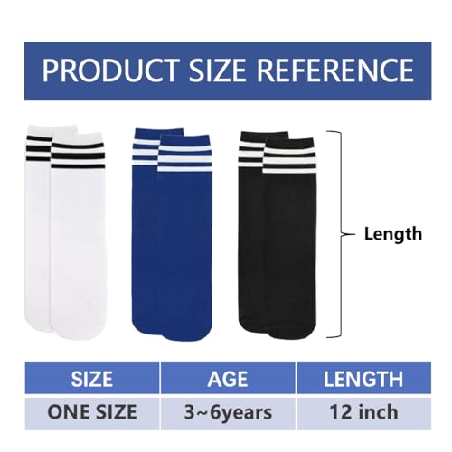Soccer Socks for Kids Little Girls Boys Soccer Socks Toddler 3-6 Years Knee High Socks Kids Toddler Tube Socks4