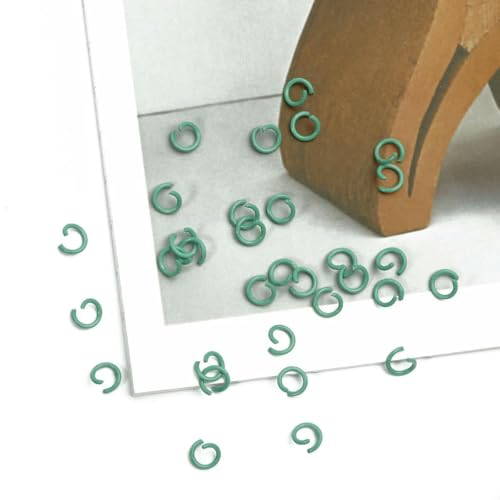 Iron Colorful 50Pcs 8mm Open Jump Rings Split Connector Supplies for DIY Jewelry Making Bracelets Findings Accessories -Peacock Green Iron Colorful 50Pcs 8mm Open Jump Rings Split Connector Supplies for DIY Jewelry Making Bracelets Findings Accessories -Peacock Green