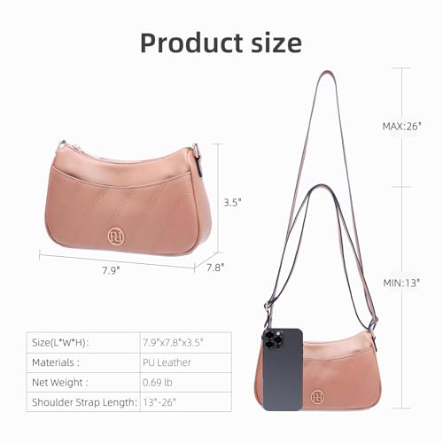 Prettyzys Women’s Shoulder Bag,Small Size Crossbody Bags，Vegan Leather Purses For Women With Adjustable Strap Handbags2