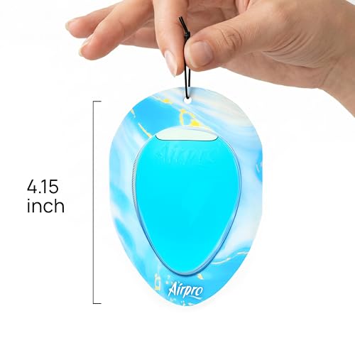 Image of Airpro Essentials Linen Breeze Hanging Gel Car Air Freshener | Leak-Proof Car Perfume | Long Lasting 30 Days | Fresh Laundry Fragrance | Car Perfume Hanging | Car Accessories Interior (11.3g)