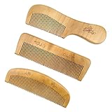 Gran Regalo: El peine de madera es un regalo ideal para familiares, amigos, hermanas y amantes, Ideal para el cuidado de la barba de los hombres y el cuidado del cabello rizado de las mujeres.