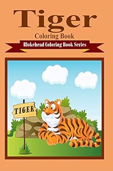 Paperback Tiger Coloring Book [Large Print] Book