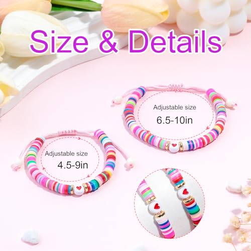 Image of YUZHEJIE First Day of Kindergarten Pre-K Bracelet Mother Daughter Matching Bracelets Back to School Natural Stone Bracelets for Women Girls Teen Jewelry Gifts (Colorful-Pre-K), 6.5