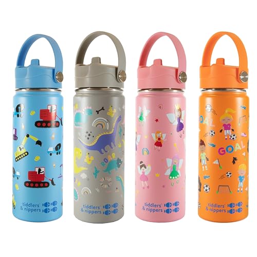 Botella de agua reutilizable de acero inoxidable aislada al vacío para niños 500ml 5